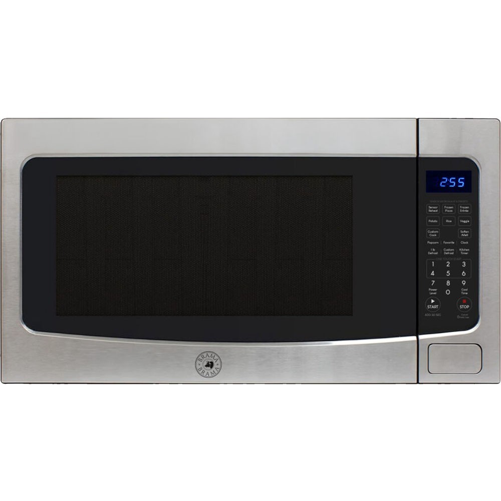Brama 1.6 Cu. Ft. 1100W Built-In Stainless Microwave w/ Smart Sensor