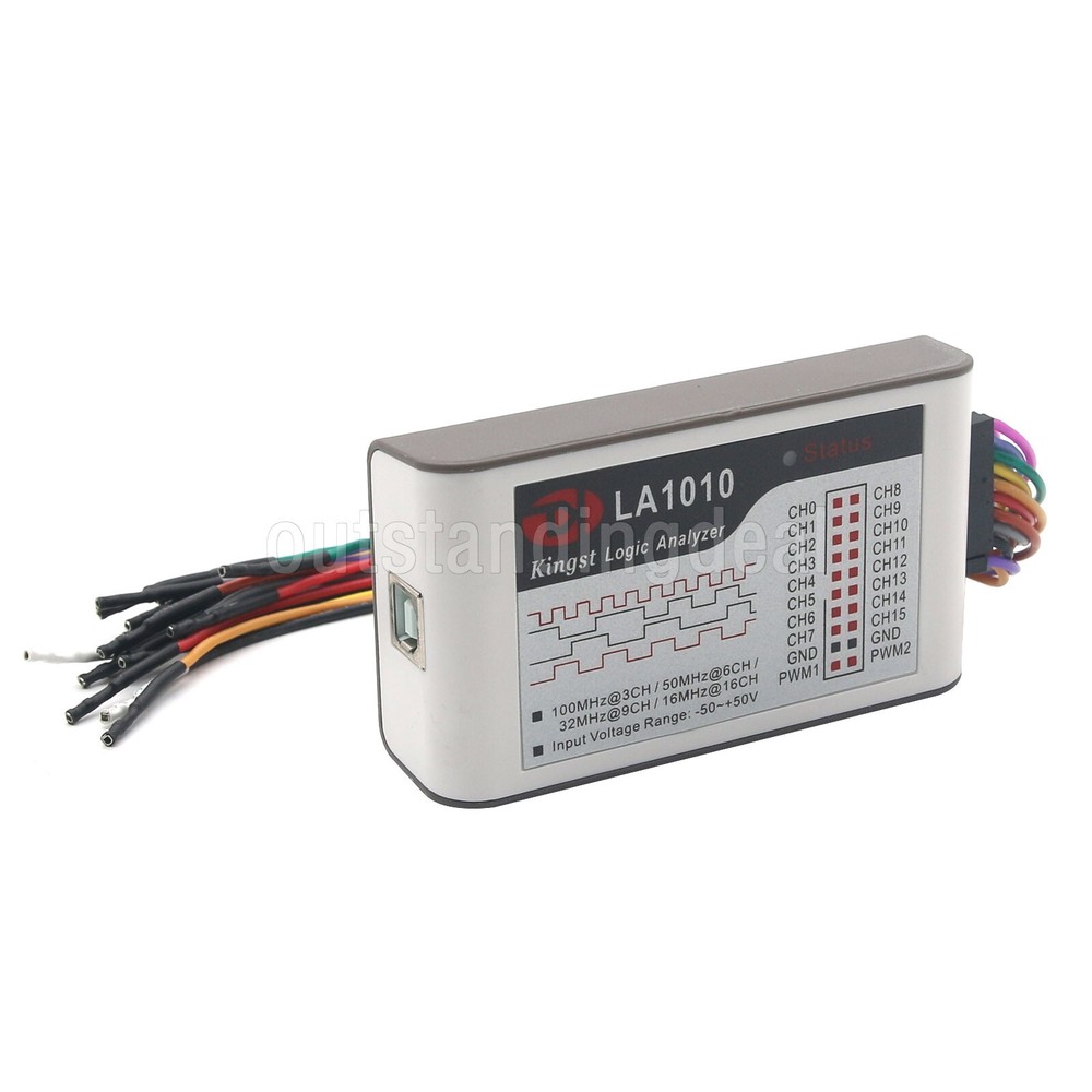 Kingst LA1010 Logic Analyzer USB2.0 16M 16CH 10G MCU ARM FPGA DSP Debugging Tool