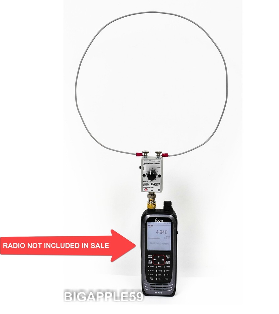 Active HF Customizable Loop Antenna for Portable Scanner Radio Receiver