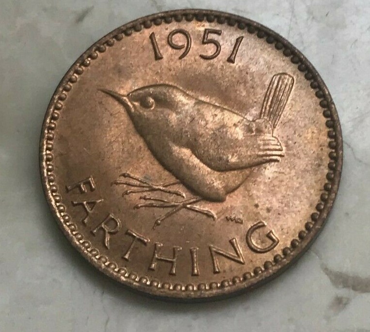 1951 Great Britain 1 One Farthing