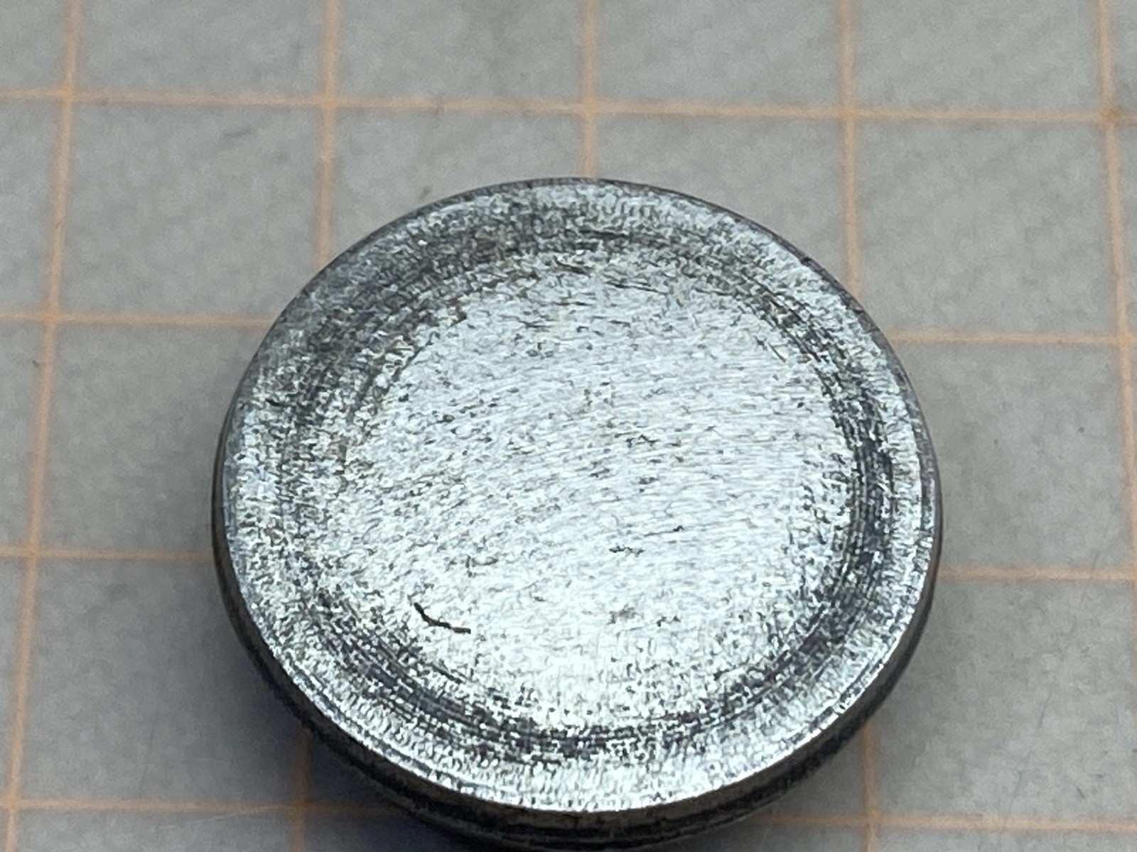 Vintage Hub Stamp Native American Indian Chief Head Tiny 7/16" Pin Ring Badge