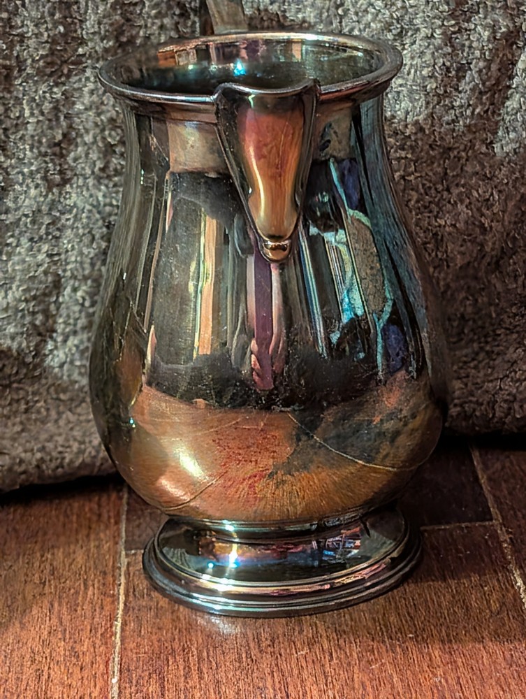 Vintage Williamsburg Stieff Silver plated Water Pitcher/ Bowl