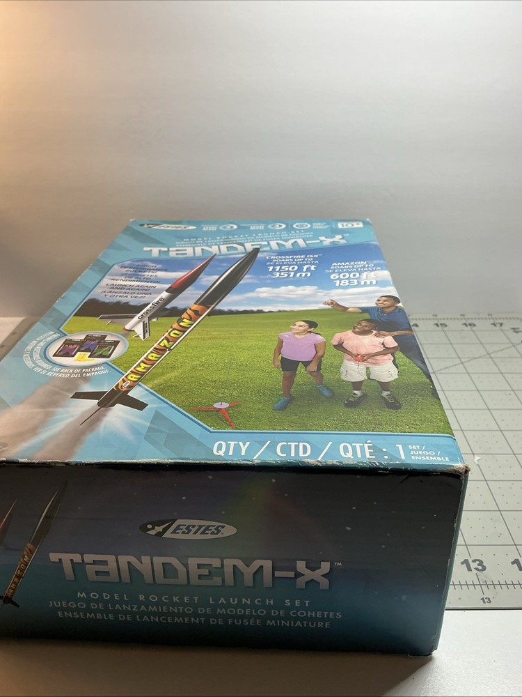 ESTES TANDEM-X Model Rocket Launch Set 2 High Performance Rockets NIB