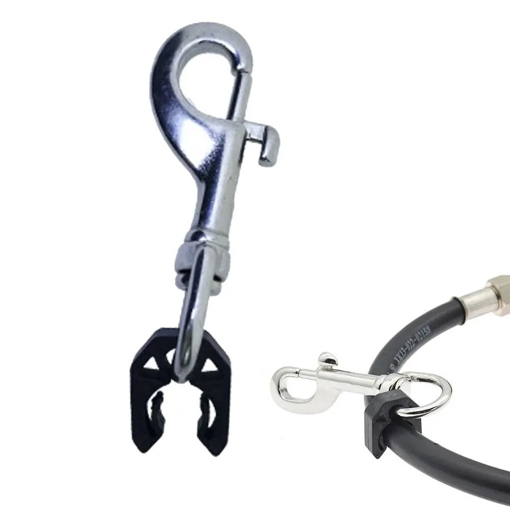 Diving Pipe Fixed Hook with Clip BCD Hose Holder Pressure Gage Fixed Hook