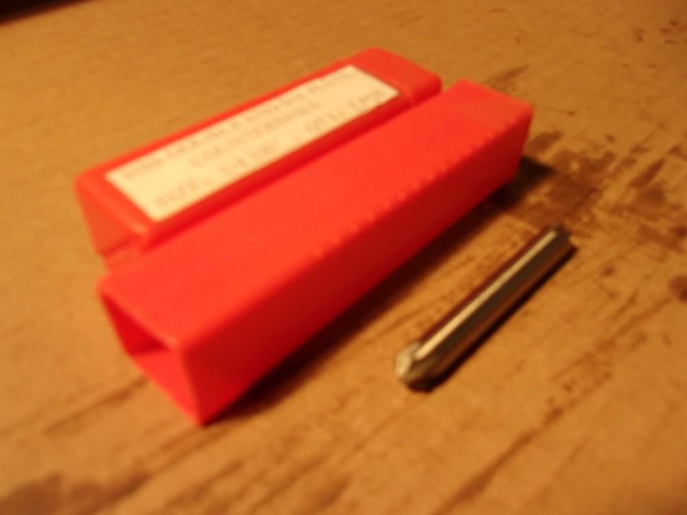HSS double end six flute countersink 1/4" 100 degree