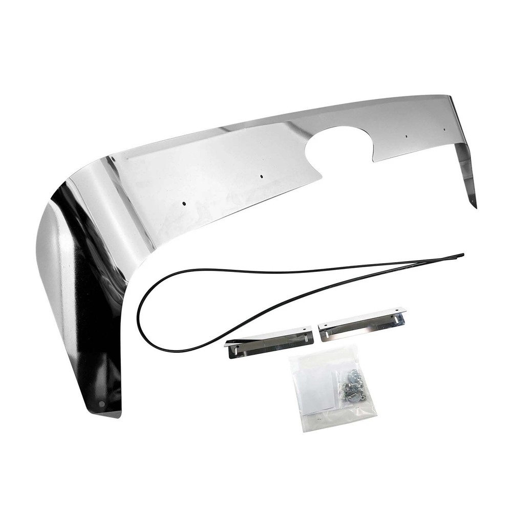 Stainless Hood Shield Bug Deflector Bug Shield Deflector For 2013+ Peterbilt 567