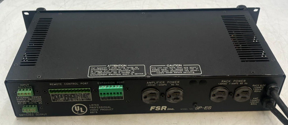 FSR Inc Model SP-ES External Switching Amplifier/Rack Power Supply