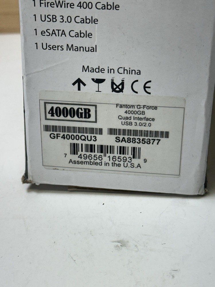 Fantom G-Force Mega Disk, Quad Interface, 4000 GB