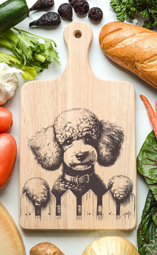 Poodle Cutting Cheese Board