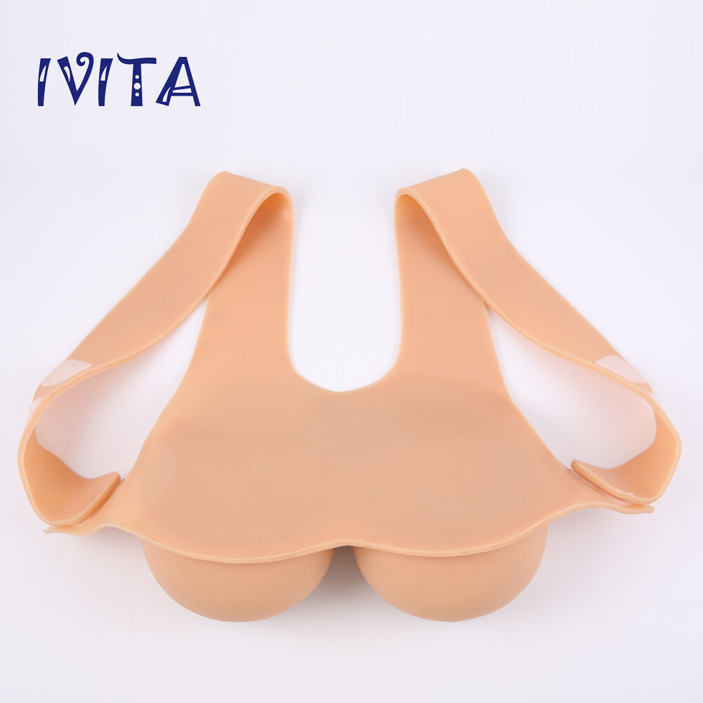 IVITA Big Areola Silicone Breast Forms 11XL I Cup Prothesis Silicone Boobs