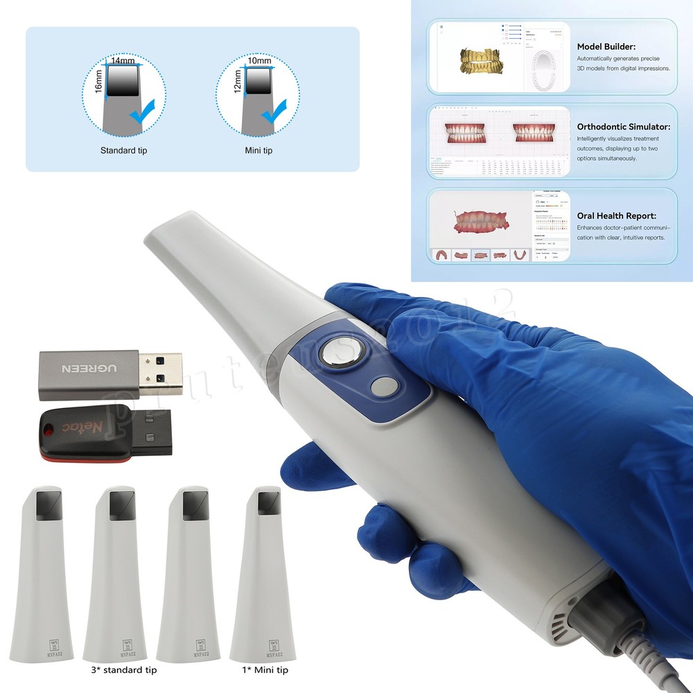Digital Dentistry Intraoral Dental Scanner w/ Tips Software
