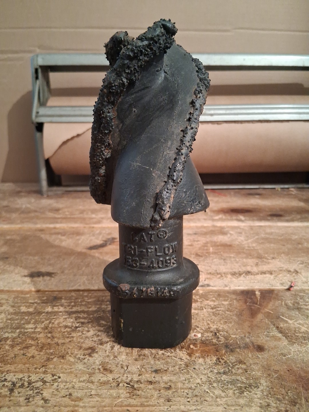 Tri Flow Auger Pilot Bit Carbide Hardface Cat Pengo Fluted 153-4093 NOS