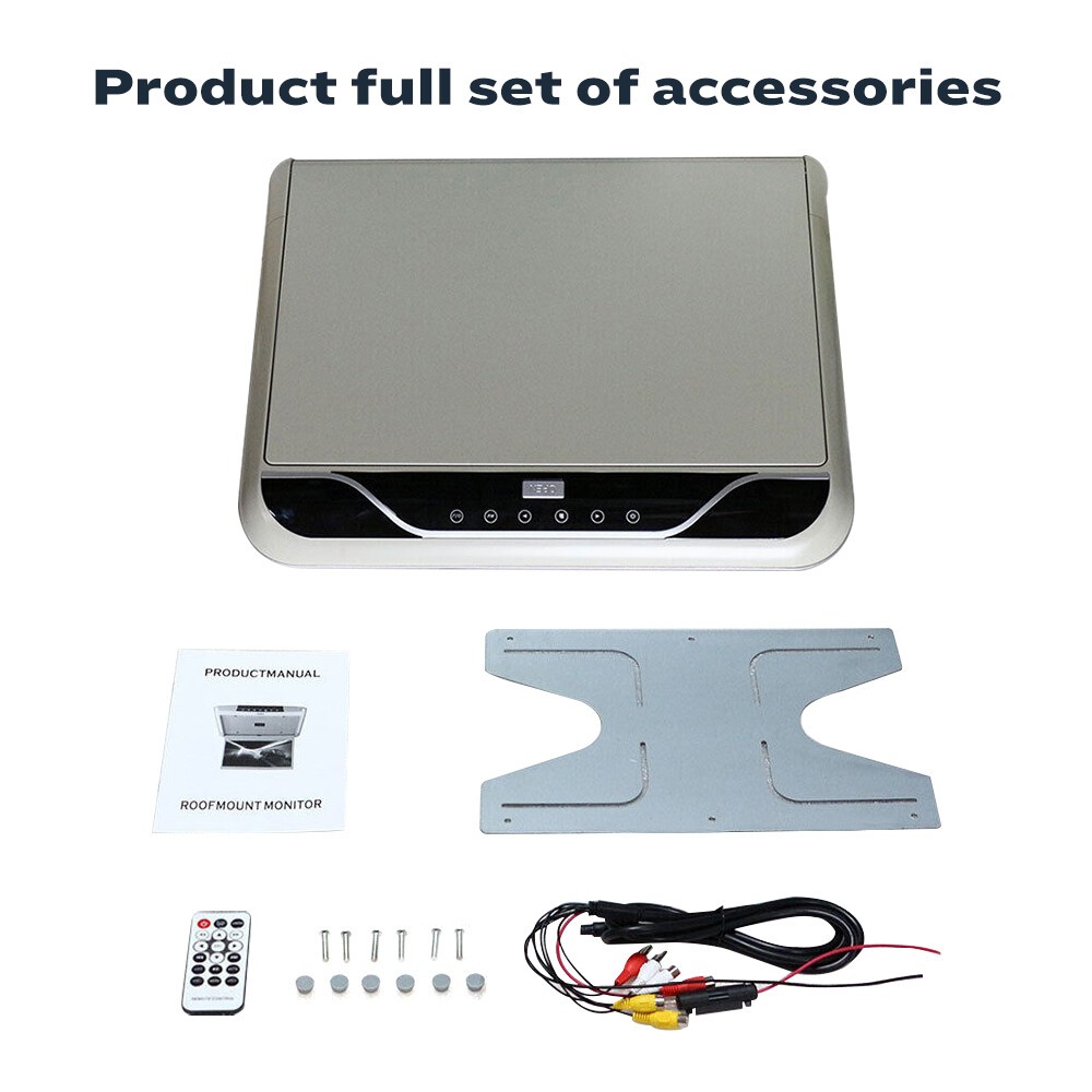 19.5" Flip Down Car Roof Monitor HD TFT 1080P Screen USB HDMI Ceiling Overhead