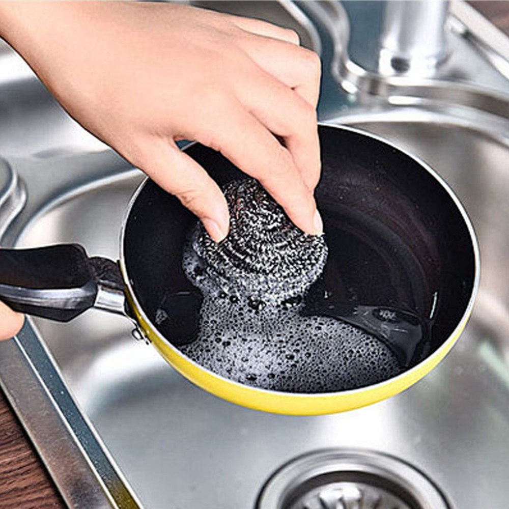 Stainless Steel Sponge Wire Sponge Dish Cleaning Scrubber Multi-Purpose Sponge