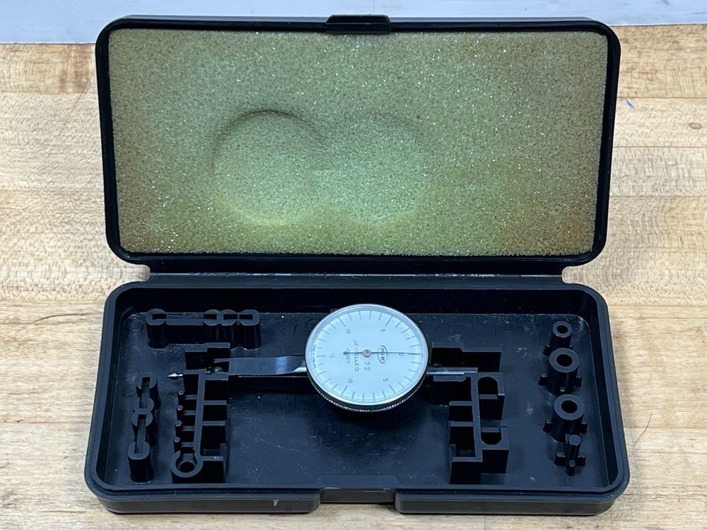 Vintage Moore & Wright Dial Test Indicator 7-2 - Jeweled - .0005 - Includes Case