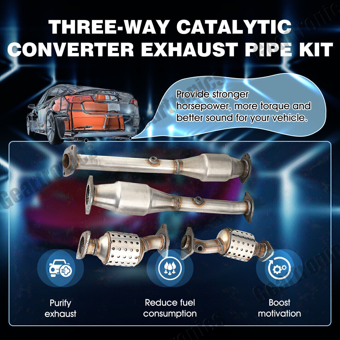 Catalytic Converter Set For 05-14 Nissan Frontier/Xterra 4.0L 2005-12 Pathfinder