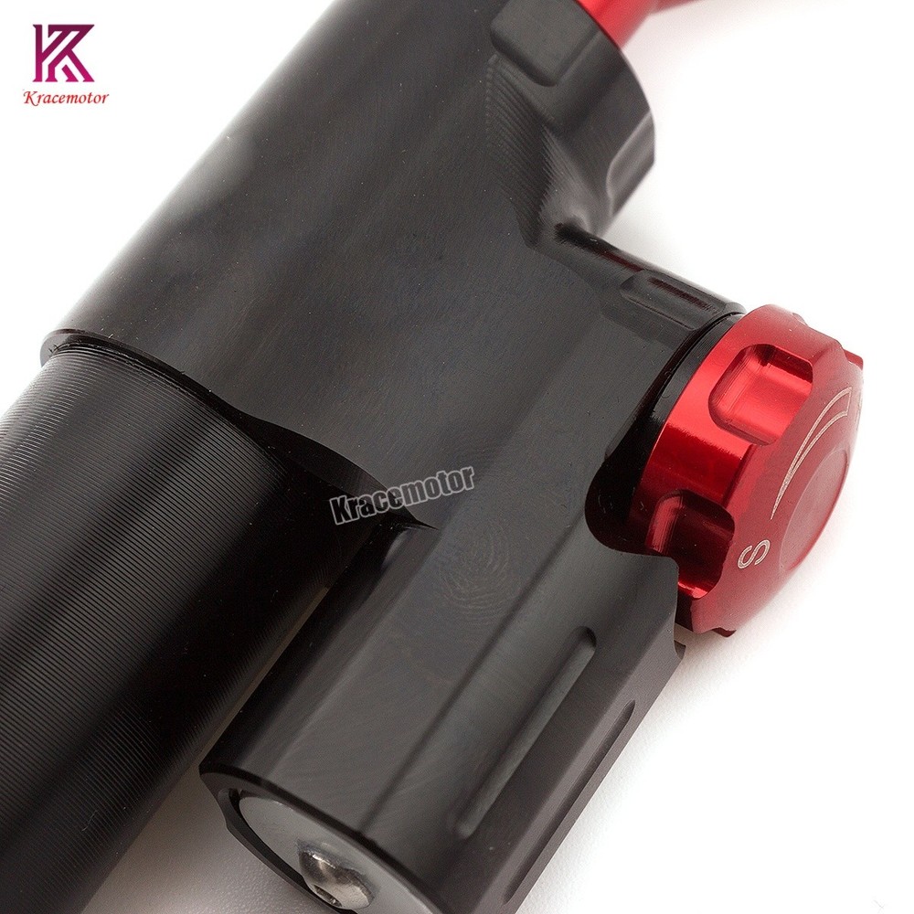 Adjustable CNC Steering Damper Stabilizer Linear Aluminum Motor Safety Black&Red