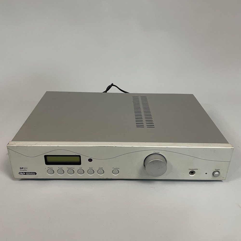 Acoustic Solutions SP101 Integrated Amplifier Amp Silver Audio Hifi Separate