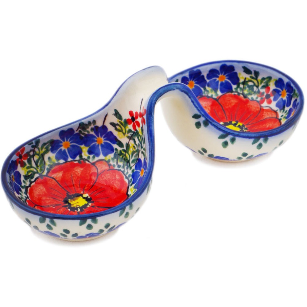 Polish Pottery Condiment Dish 6" UNIKAT