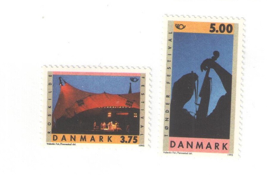 1995 DENMARK Scott # 1031-1032 STAMP SET MNH MINT NEVER HINGED