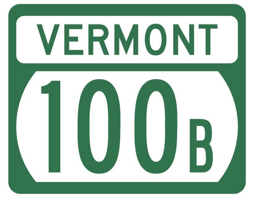 Vermont State Highway 100B Sticker Decal
