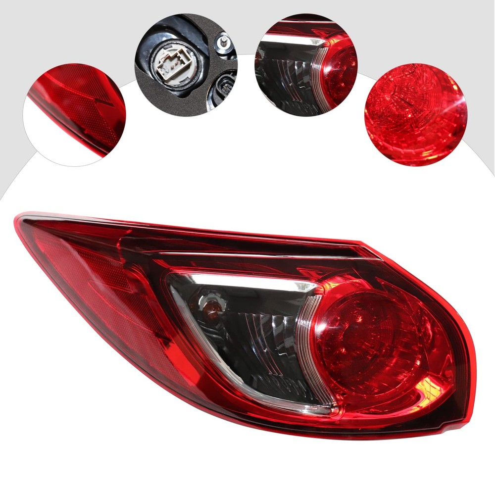 Rear Tail Lamp Halogen Taillights Assembly for 2013-2016 CX-5 Left Driver Side
