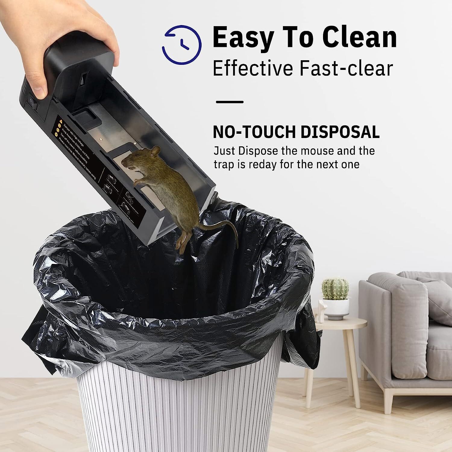 3PCS Electronic Mouse Trap Victor Control Rat Killer Pest Electric Rodent Zapper