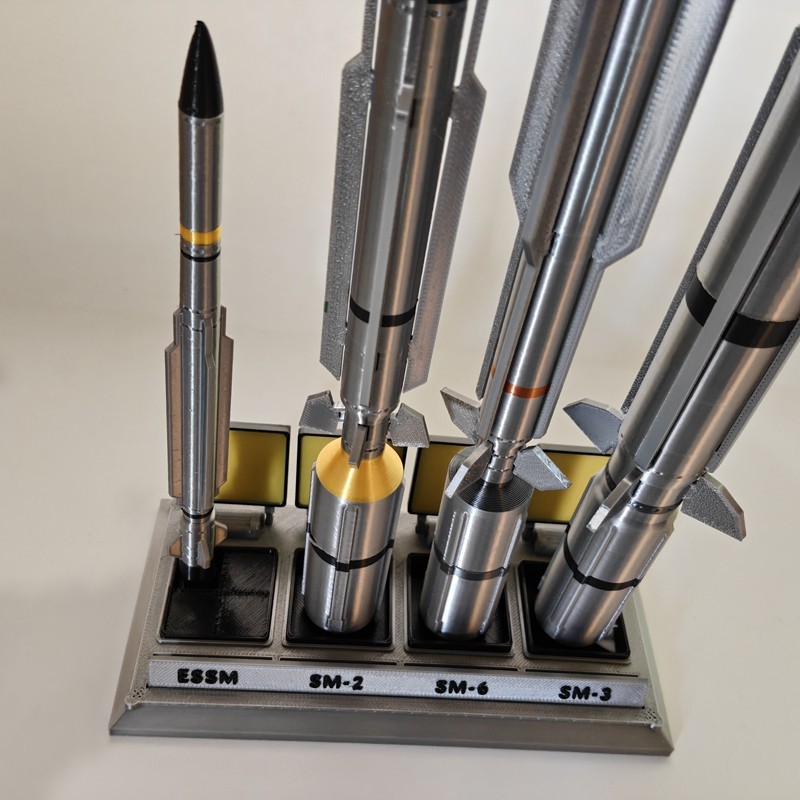 1:24 USN Full Set Standard Missile Military Model ESSM SM-2 SM-3 SM-6 3D Printed