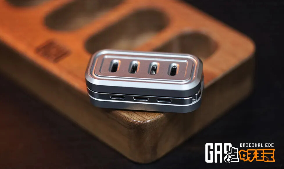 EDC Titanium Alloy Push Slider Mechanical Toys Intensive Decompression Tool Gift