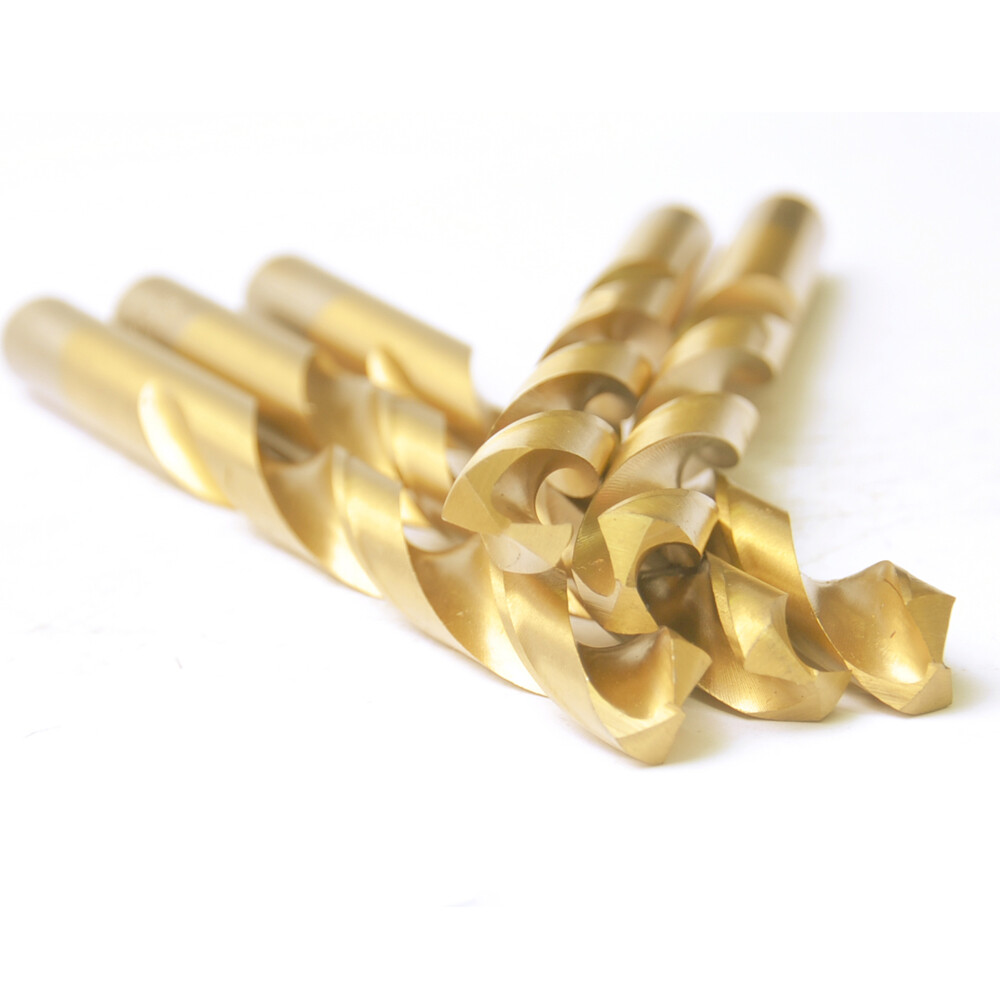 Drillforce 20PCS 3/16" Titanium Drill Bits Set HSS Jobber Metal Wood Drill Bit