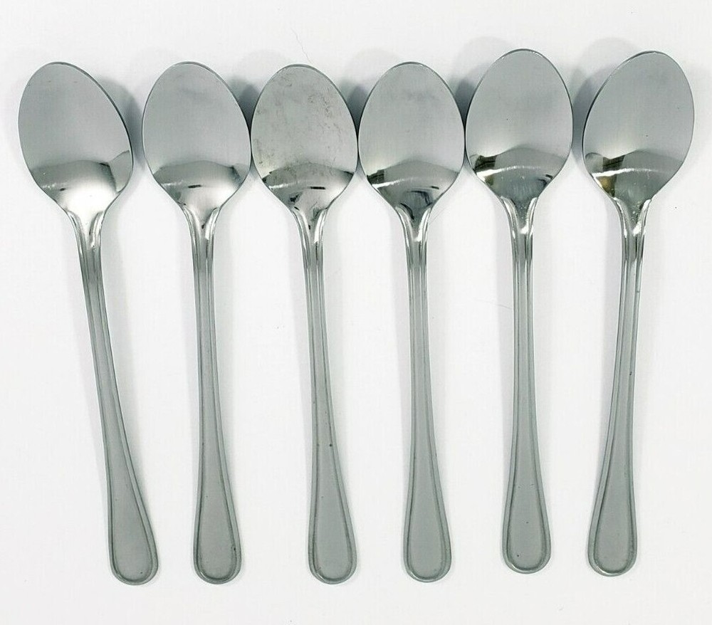Stainless Steel 46 Pc Flatware Set With Serving Spoon and Serving Fork