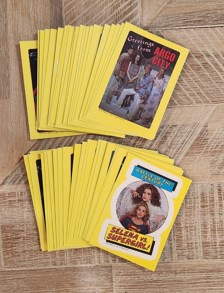 1984 Topps Supergirl Complete Sticker Insert (44 Cards) DC Comics