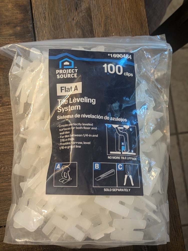 Project Source Curved A Floor Tile Leveling System Clips Part A 100-Pack 1690485