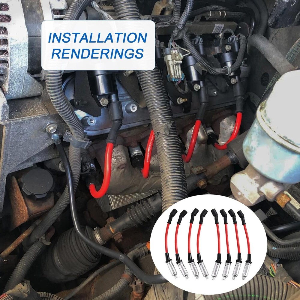 High Performance Spark Plug Ignition Wire for 2000-2009 Chevy GMC V8