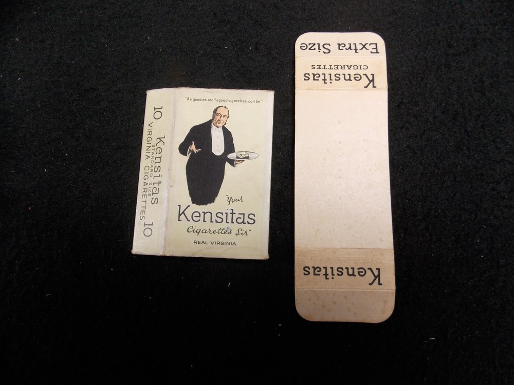 T3 Vintage Kensitas Empty Cigarette Packet Box