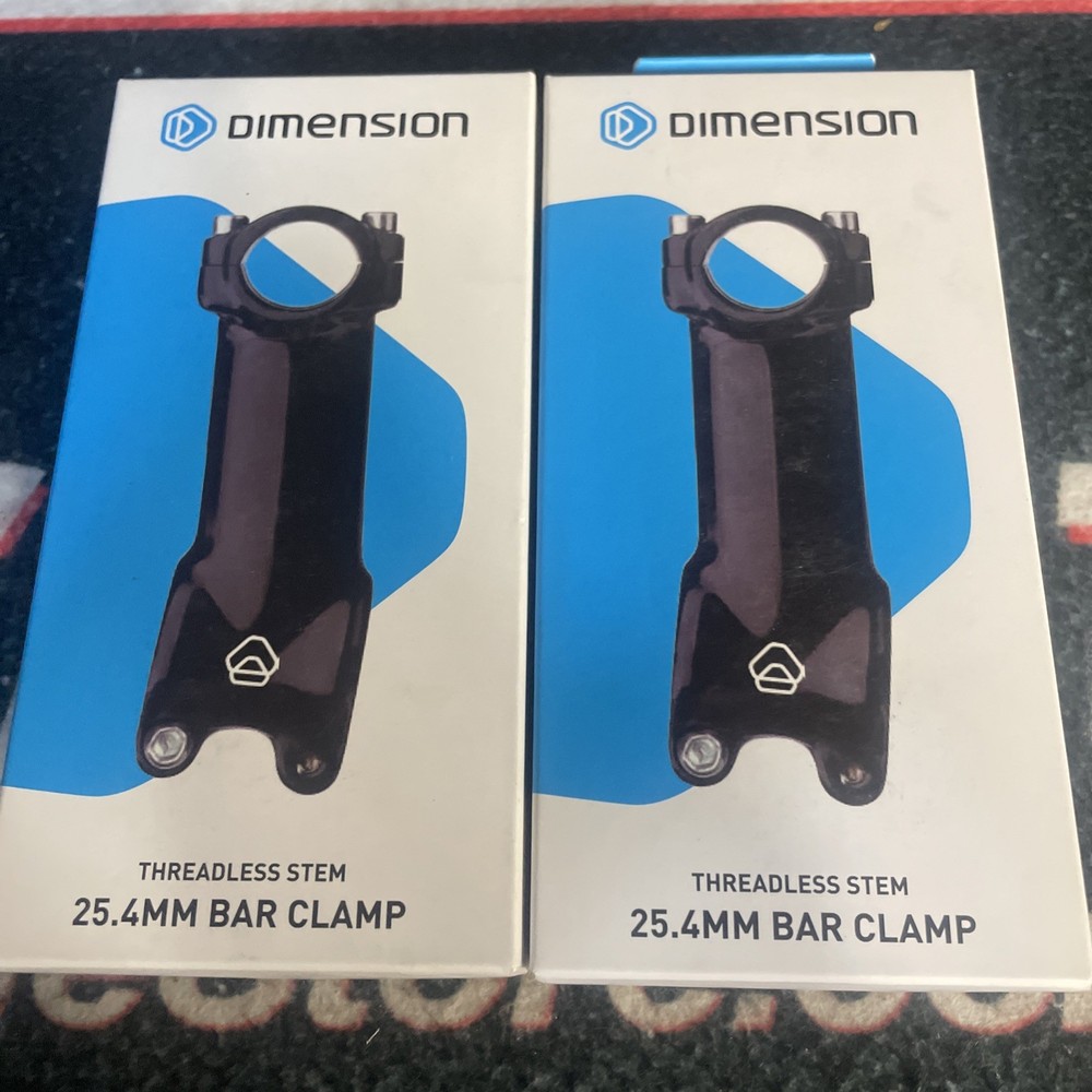 Dimension Threadless Stem Black 25.4mm 90mm Length 17 angle ( QTY2 )
