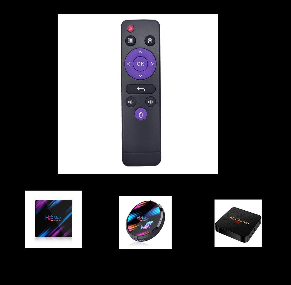 AEISVIK Android TV Box Remote Control - Original Replacement Purple