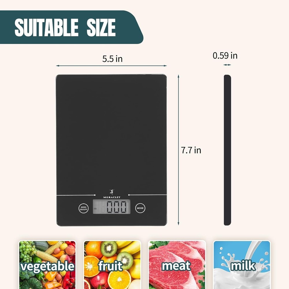 Digital Scale Stylish Design Extra Large LCD Display