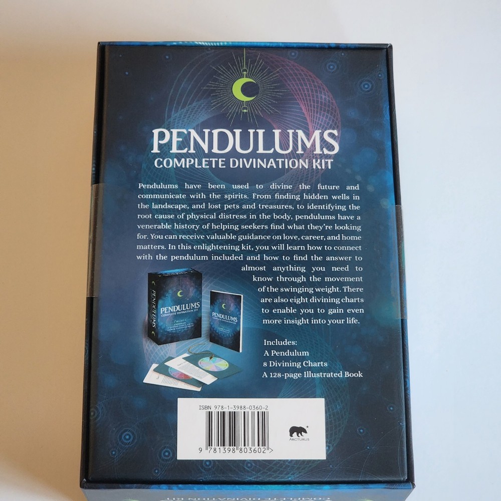 Pendulums For Complete Divination Kit Dowsing Techniques Set New Sealed Divining