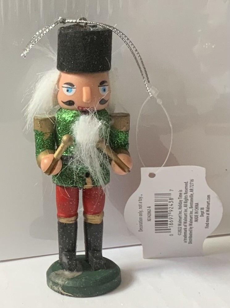 Holiday Time Nutcracker Green Solider