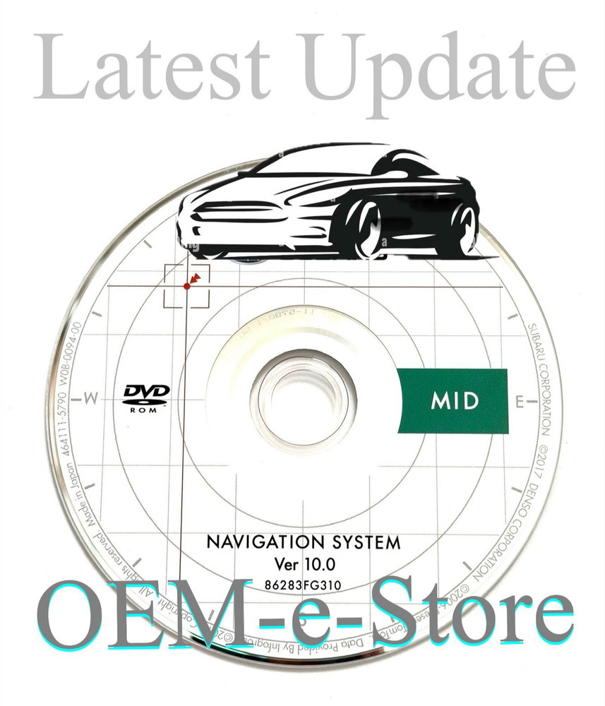 2010 2011 2012 Subaru Outback Legacy Navigation DVD U.S CAN Map MID Final Update