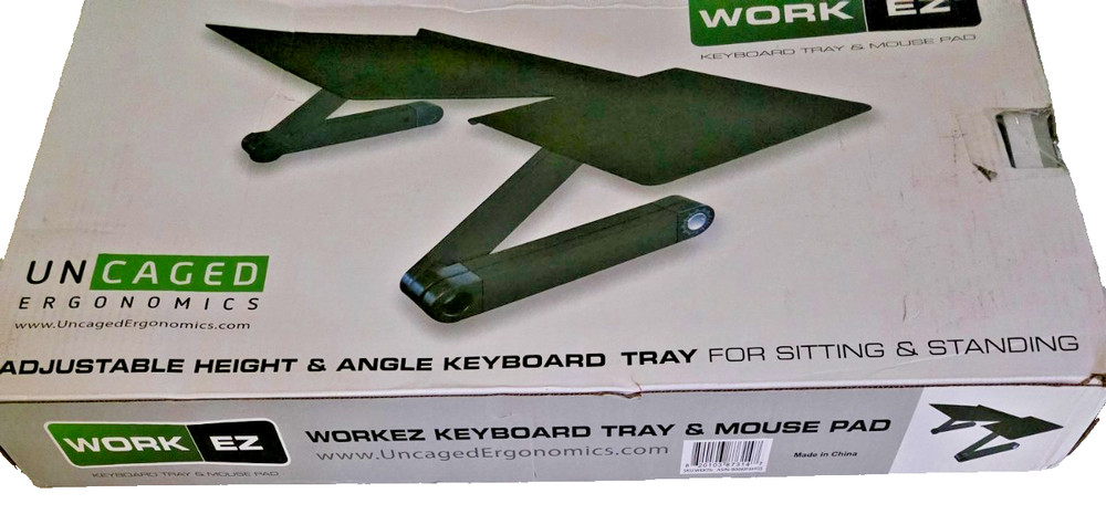 WorkEZ Adjustable Computer Keyboard and Mouse Stand for Desk