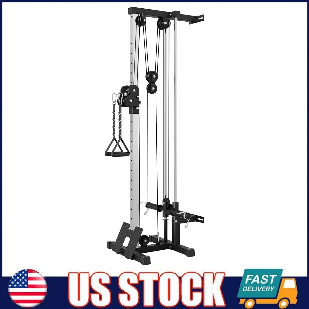 LAT Pulldown Machines ,Wall Mount Cable Station with Pulley System for Home Gym