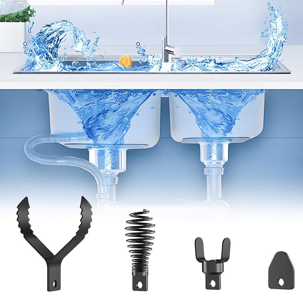 4Piece Drain Snake Attachment Replacement CuttersBoring Bulb Cutter,CCutter,S...