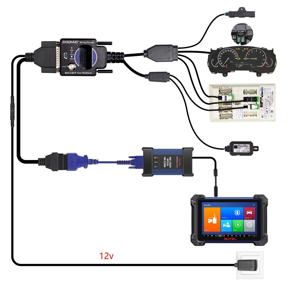 GODIAG for BMW BDC3/BCP Programming Test Platform for GT109/Autel Launch Tablet