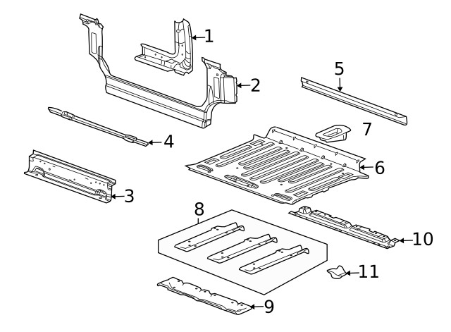 Genuine GM Tail Lamp Panel 19121625