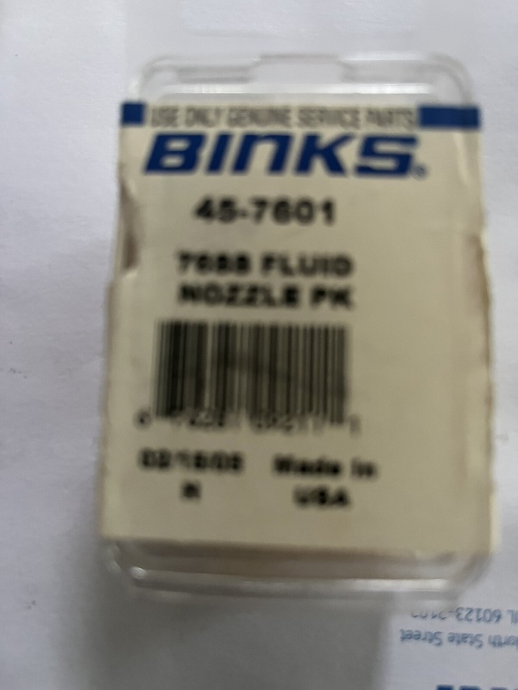 BINKS 45-7601 FLUID SPRAYING TIP 76SS  NEW IN PACKAGE