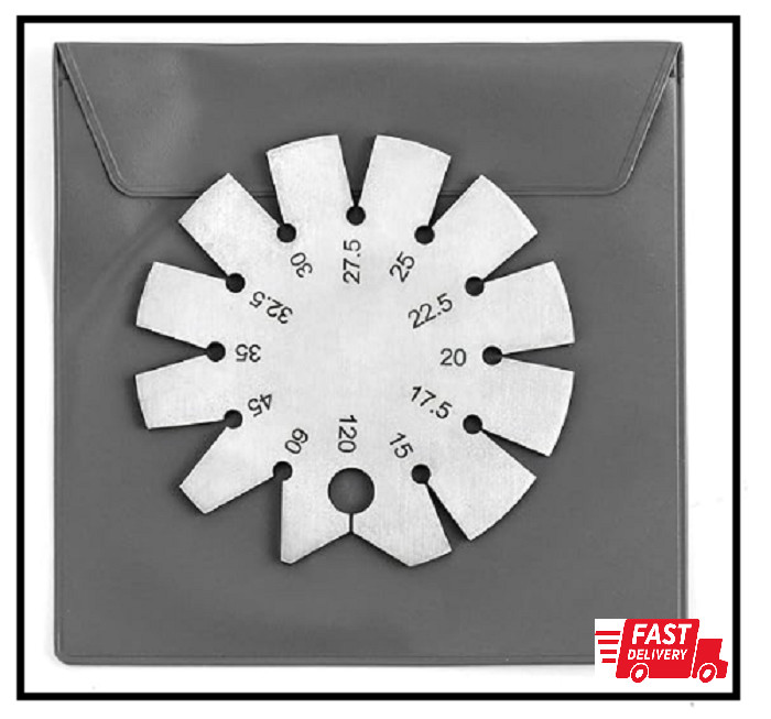 Stainless Steel Bevel Gauge – 15°-120° Knife & Axe Angle Finder | Precision Tool