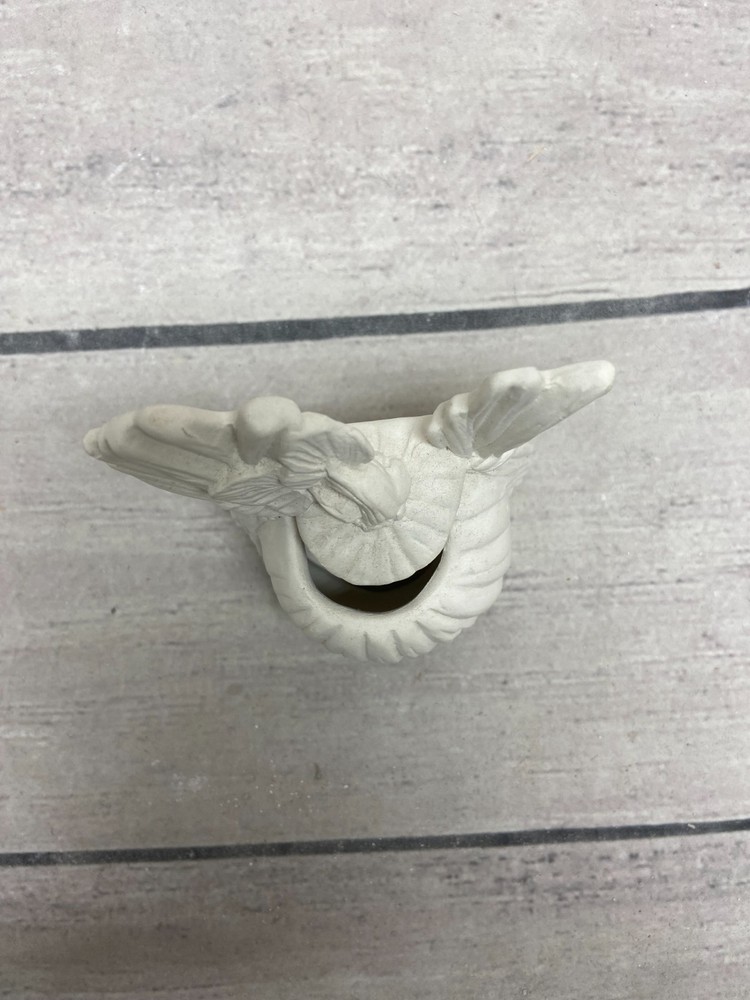 Ceramic Bisque Halloween Ghost & Jack-o'-Lantern Scarecrow