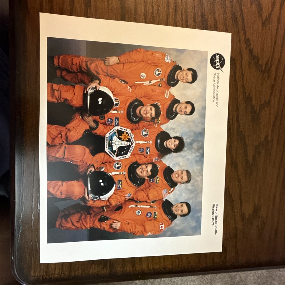 NASA Space Shuttle STS-78 Crew Lithograph (8x10)